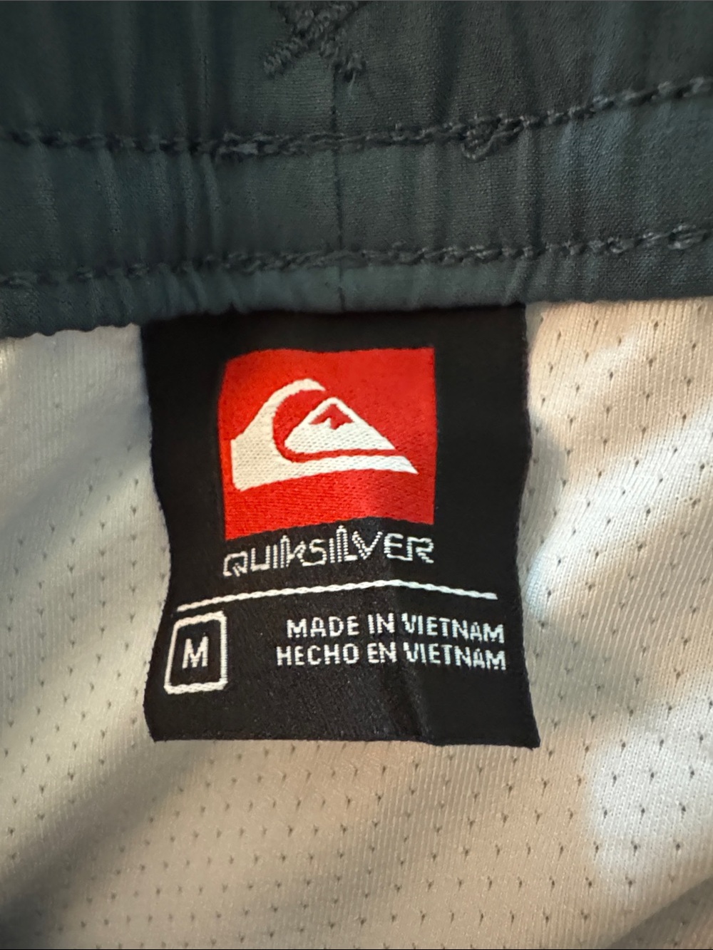 NWT | Quiksilver Teal and White Micro-Striped Boardshorts - Picture 8 of 8